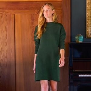 Frank & Eileen Izzie Long Sleeve Sweatshirt Party Dress M Evergreen EUC